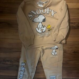 Peanuts Beige Snoopy Lounge Set